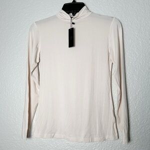 NWT Klotho Mock-neck Long Sleeve Nude Top